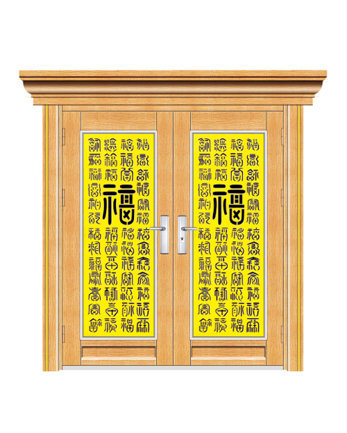 双开门（玫瑰金树皮纹）