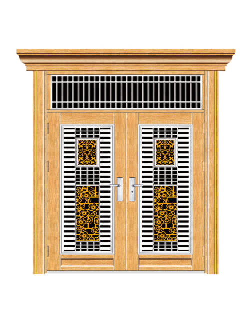 双开门（玫瑰金树皮纹）