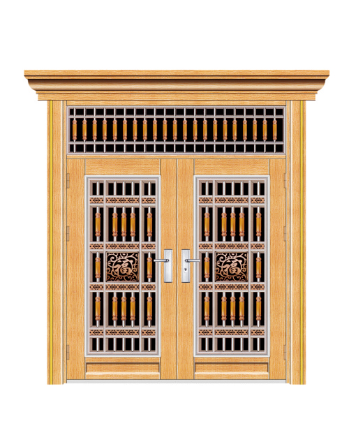 双开门（玫瑰金树皮纹）