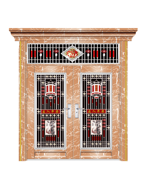 双开门（玫瑰金大理石）