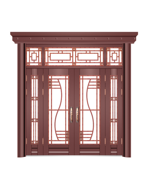 四开子母门（咖啡红）