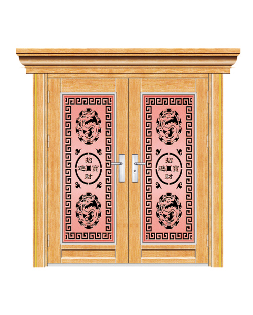 双开门（玫瑰金树皮纹）