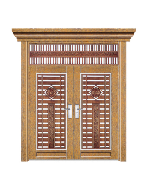 双开门（玫瑰金木纹）