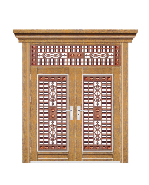 双开门（玫瑰金木纹）
