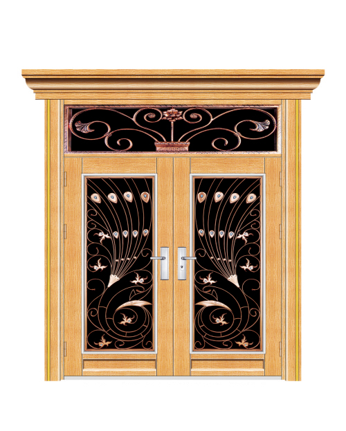 双开门（玫瑰金树皮纹）